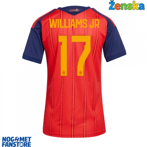 Španjolska Nico Williams #17 Domaci Dres za Ženska SP 2026 Kratak Rukav